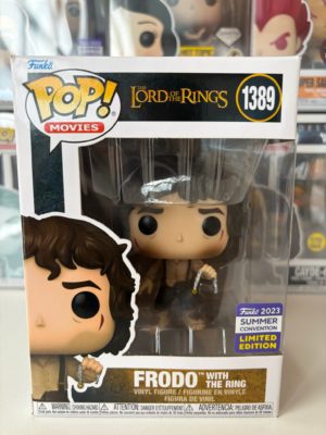 Funko POP! Movies Le Seigneur des Anneaux Frodo with the Ring Edition Limitée Summer Convention 2023 - Boîte Imparfaite