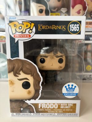 Funko POP! Movies Le Seigneur des Anneaux Frodo with Orc Helmet Edition Limitée - Boîte Imparfaite
