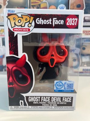 Funko POP! Movies Ghost Face - Ghost Face Devil Face Métallique Edition Limitée - Boîte Imparfaite