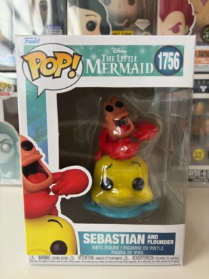 Funko POP! Disney La Petite Sirène - Sebastian and Flounder - Boîte Imparfaite