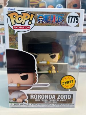 Funko POP! Animation One Piece Roronoa Zoro (Refresh) Edition Limitée Chase - Boîte Imparfaite