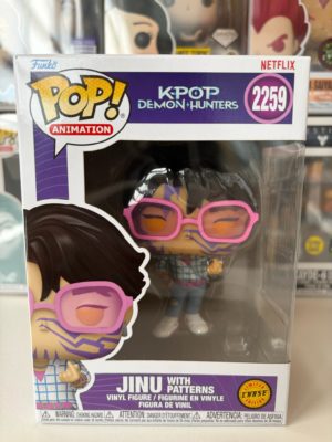 Funko POP! Animation Kpop Demon Hunters Jinu with Patterns Edition Limitée Chase - Boîte Imparfaite
