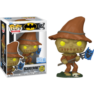 Funko POP! DC Comics Batman The Animated Series Scarecrow with Pitchfork Edition Limitée Phosphorescente