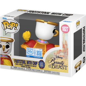 Funko POP! Disney La Belle et la Bête (1991) - Footstool with Chip Edition Limitée