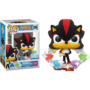 Funko POP! Plus Games Sonic the Hedgehog Shadow with Emeralds Edition Limitée Floquée