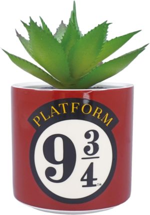 Pot de plante Harry Potter Platform 9¾ avec plante artificielle – 11,7 cm