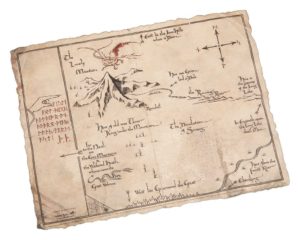 Le Hobbit impression Art Print Thorin's Map 40 x 30 cm
